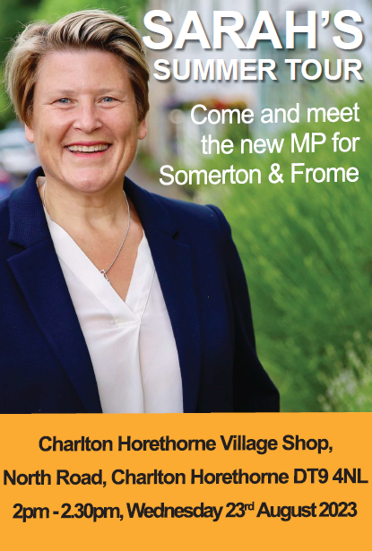 Sarah Dyke MP will be visiting Charlton Horethorne Village Shop