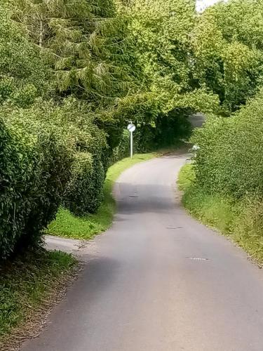 Leaving village heading towards Blackford.